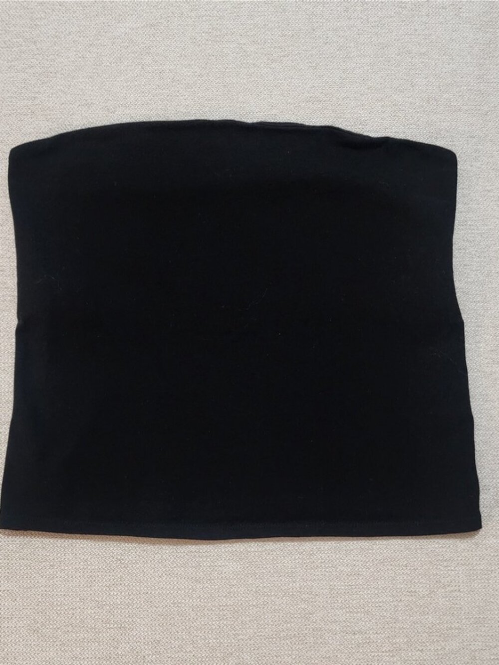 Black Strapless Tube Top